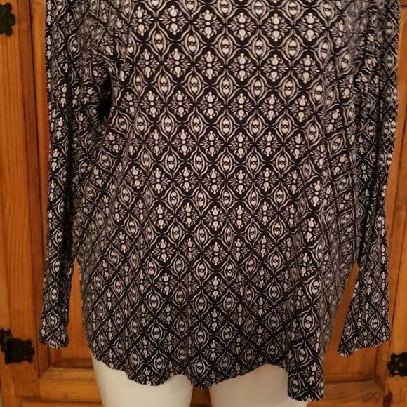 St Johns Bay 3X Women's Long Sleeve Print t-shirt EUC - Picture 2 of 7